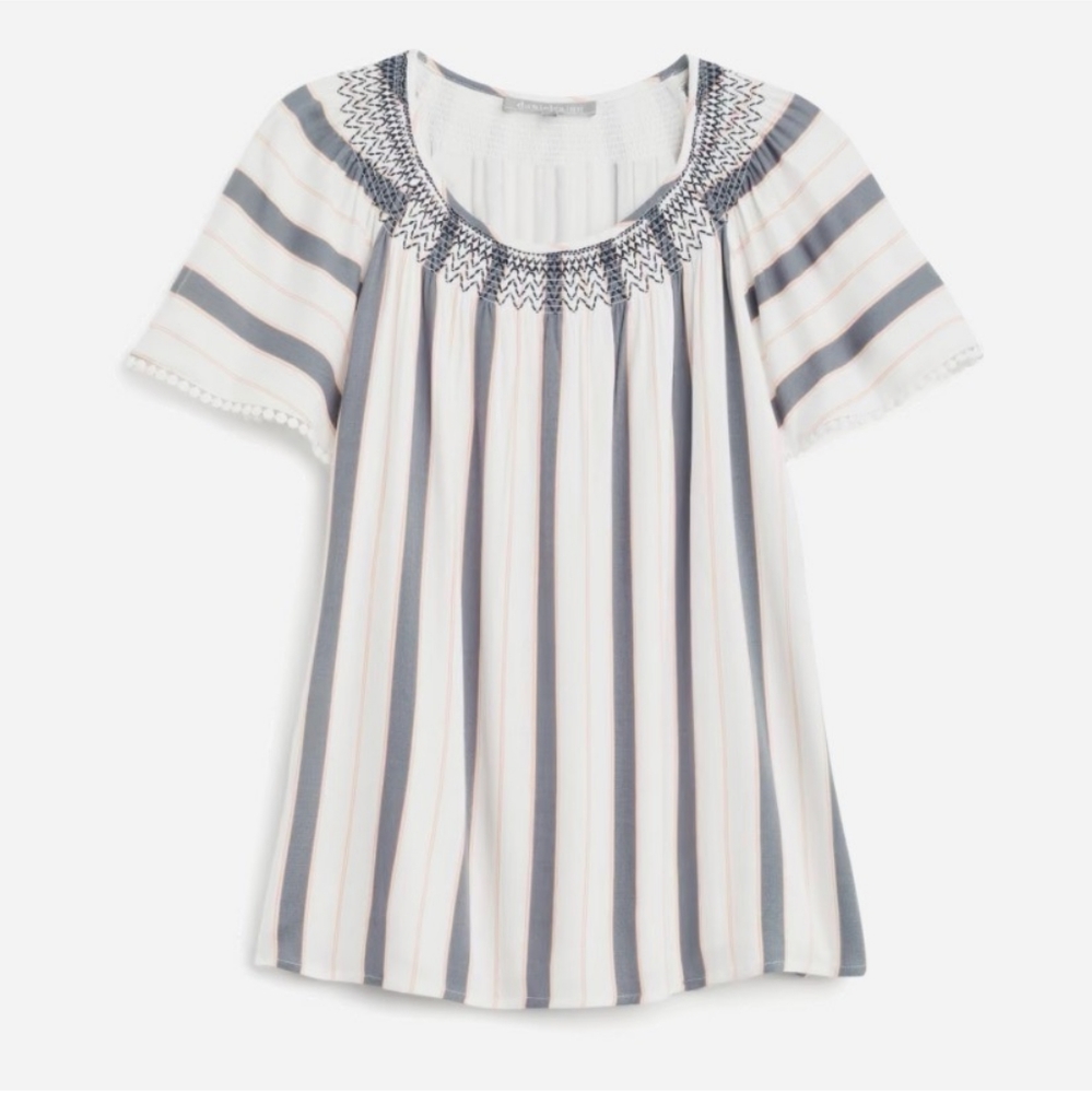 Mallory Embroidered Top NWT